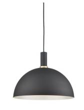 Kuzco Lighting Inc 492316-BK/GD - Archibald 16-in Black With Gold Detail 1 Light Pendant