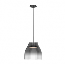 Kuzco Lighting Inc PD62012-BK/SM - Trinity 12-in Black/Smoked LED Pendant