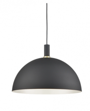 Kuzco Lighting Inc 492324-BK/GD - Archibald 24-in Black With Gold Detail 1 Light Pendant