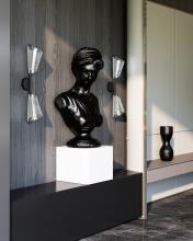 Kuzco Lighting Inc WS62629-BG/LG - Mulberry Wall Sconce - Black