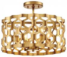 Minka Metropolitan N6772-293 - Coronade - Semi Flush/ Pendant - Pandora Gold Leaf