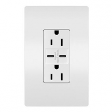 Legrand Radiant R26USBCC6WCCV6 - radiant? 15A Tamper-Resistant Ultra-Fast USB Type C/C Outlet, White