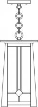 Arroyo Craftsman ABH-7GW-AB - 7" Aberdeen pendant