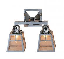 Arroyo Craftsman AS-2TCR-P - a-line shade 2 light sconce with t-bar overlay
