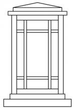 Arroyo Craftsman AVC-6WO-RB - 6" avenue column mount