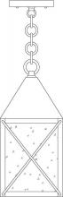 Arroyo Craftsman NOH-6M-BZ - 6" nottingham pendant