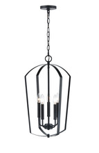 Millennium 9825-MB - Ivey Lake 5 Light Pendant - Matte Black