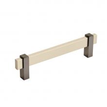 Amerock BP36724SCBN - Mulino 5-1/16 in (128 mm) Center-to-Center Silver Champagne/Black Nickel Cabinet Pull