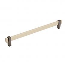 Amerock BP36726SCBN - Mulino 10-1/16 in (256 mm) Center-to-Center Silver Champagne/Black Nickel Cabinet Pull