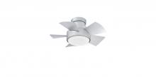 Modern Forms US - Fans Only FH-W1802-26L-TT - Vox 26" Flush Mount Ceiling Fan - Titanium Silver