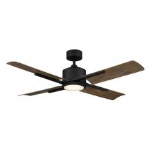 Modern Forms US - Fans Only FR-W1806-56L-MB/BW - Cervantes 56" Ceiling Fan - Matte Black with Barnwood Blades
