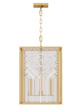 Visual Comfort & Co. Studio Collection AC1144BBS - Erro transitional medium lantern pendant - Burnished Brass