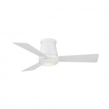WAC Smart Fan Collection F-036L-MW - WAC HUG 44" CEILING FAN W/ LIGHT KIT - White