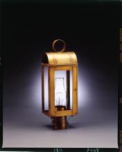 Northeast Lantern 8043-DB-LT2-CLR - Culvert Top Post Dark Brass 2 Candelabra Sockets Clear Glass