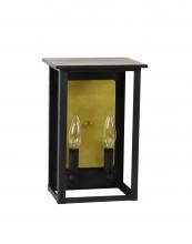 Northeast Lantern 8971R-VG-LT2-CLR-BR85 - Medium Ashford With Rectangle Reflector Wall Mount Light
