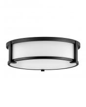 Hinkley 3243BK - Lowell Large Flush Mount - Black