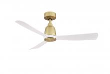 Fanimation FPD8547BS - Kute - 44" - Brushed Satin Bronze with Matte White Blades