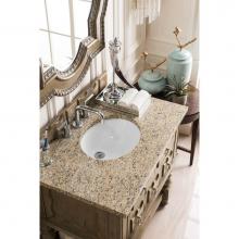 James Martin Furniture 160-V36-EG-3ODSC - Castilian 36'' Single Vanity, Empire Gray, w/ 3 CM Santa Cecilia Top