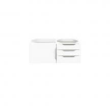 James Martin Furniture 389-V36-GW-A - Mercer Island 36'' Single Vanity, Glossy White