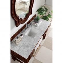 James Martin Furniture 161-V60S-ACG-3CAR - Castilian 60'' Single Vanity, ADA, Aged Cognac w/ 3 CM Carrara Marble Top