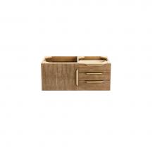 James Martin Furniture 389-V36-LTO-G - Mercer Island 36'' Single Vanity, Latte Oak, Radiant Gold