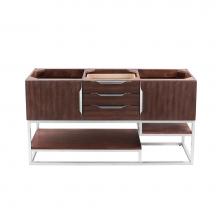 James Martin Furniture 388-V59D-CFO-BN - Columbia 59'' Double Vanity, Coffee Oak