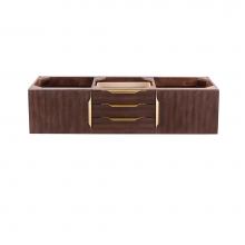 James Martin Furniture 389-V59D-CFO-G - Mercer Island 59'' Double Vanity, Coffee Oak, Radiant Gold