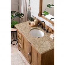 James Martin Furniture 238-105-5211-3ODSC - Providence 48'' Single Vanity Cabinet, Driftwood, w/ 3 CM Santa Cecilia Top