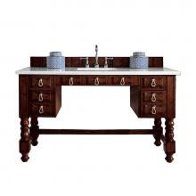 James Martin Furniture 161-V60S-ACG-3AF - Castilian 60'' Single Vanity, ADA, Aged Cognac w/ 3 CM Arctic Fall Solid Surface Top