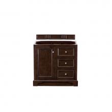 James Martin Furniture 825-V36-BNM-3OGLB - De Soto 36'' Single Vanity, Burnished Mahogany, w/ 3 CM Galala Beige Top