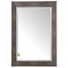 James Martin Furniture 961-M28-SL-CH - Element 28'' Mirror, Silver w/ Charcoal