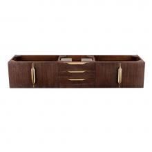 James Martin Furniture 389-V72D-CFO-G - Mercer Island 72'' Double Vanity, Coffee Oak, Radiant Gold