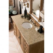 James Martin Furniture 238-105-5311-3ODSC - Providence 60'' Single Vanity Cabinet, Driftwood, w/ 3 CM Santa Cecilia Top