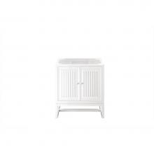 James Martin Furniture E645-V30-GW - Athens 30'' Single Vanity Cabinet, Glossy White