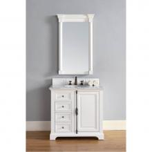 James Martin Furniture 238-105-V36-BW - Providence 36'' Single Vanity Cabinet, Bright White