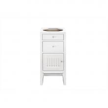 James Martin Furniture E645-B15L-GW - Athens 15'' Cabinet w/ Drawers & Door, Glossy White