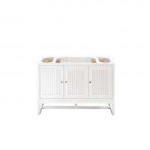 James Martin Furniture E645-V48-GW - Athens 48'' Single Vanity Cabinet, Glossy White