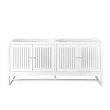 James Martin Furniture E645-V72-GW - Athens 72'' Double Vanity Cabinet, Glossy White