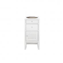 James Martin Furniture E645-B15R-GW - Athens 15'' Cabinet w/ Drawers & Door, Glossy White